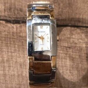 Elgin Women's Cuff Watch, Gold/Silver Tone - Working